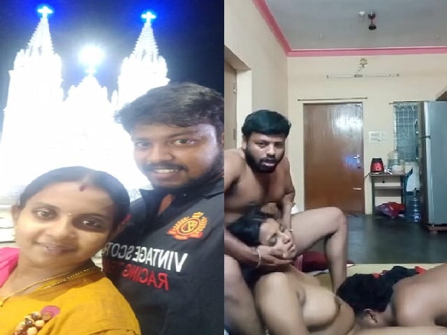 Tamil cuckold husband hottest threesome viral sex